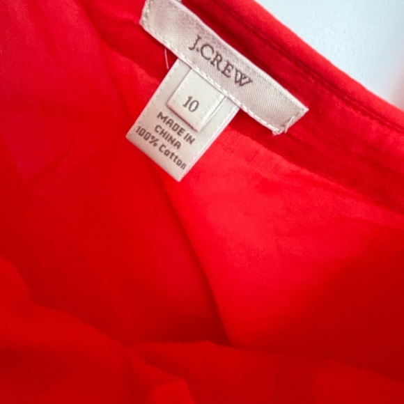 J. Crew Hot Red Tank with Lace Straps. Women’s Size 10. - Picture 3 of 3